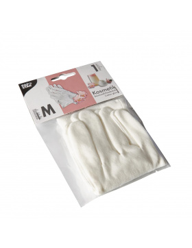 24 x  PAPSTAR Baumwollhandschuhe, Handschuhe weiss Größe M entspricht 9