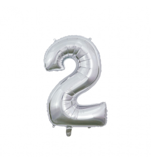 Foilballoon 26" No. 2 silver