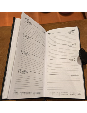 Taschenkalender 2026, Kalender Office 2026, Terminplaner Glattleder-Optik, Organizer 2026