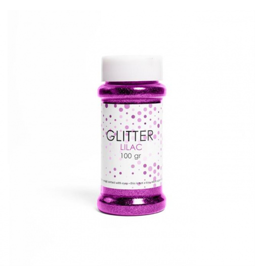 Glitter Lila 100 g, Feiner Deko Glitter für Basteln & Party, Glitter für Ballons