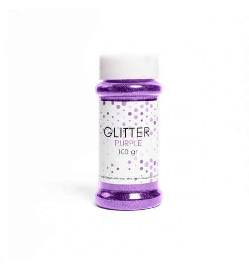 Glitter Purple 100 g  Feiner Deko Glitter für Basteln & Party, Glitter für Ballons