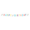 Konfetti Birthday 18Letter Banner C0x13,8 cm, Bunte Papier Girlande Partydeko