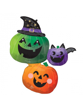 Fun & Spooky Kürbis Folien Ballon  Halloween...
