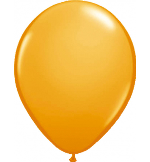 Orangefarbene Ballons - 18 cm - 100 Stück