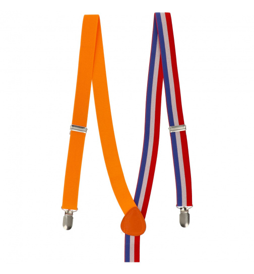 Hosenträger Rot-Weiß-Blau Orange