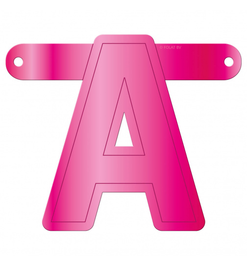Banner-Girlande Buchstabe A Magenta