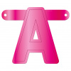 Banner-Girlande Buchstabe A Magenta