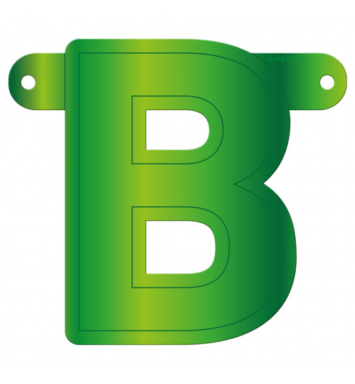 Banner-Girlande Buchstabe B Hellgrün