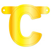 Banner-Girlande Buchstabe C Gelb