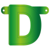 Banner-Girlande Buchstabe D Hellgrün
