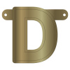 Banner-Girlande Buchstabe D Gold Metallic