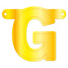 Banner-Girlande Buchstabe G Gelb