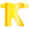 Banner-Girlande Buchstabe K Gelb