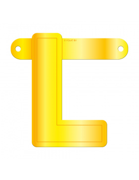 Banner-Girlande Buchstabe L Gelb