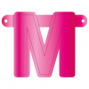 Banner-Girlande Buchstabe M Magenta