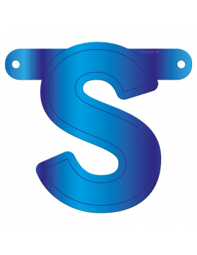 Banner-Girlande Buchstabe S Blau