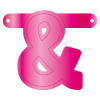 Banner-Girlande Buchstabe Magenta