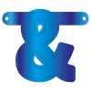 Banner-Girlande Und-Zeichen Blau