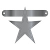 Banner-Girlande Stern Silber Metallic