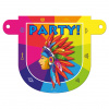 Banner-Girlande Zeichen Indianer-Party