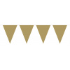 Mini-Wimpelkette Gold - 3 Meter