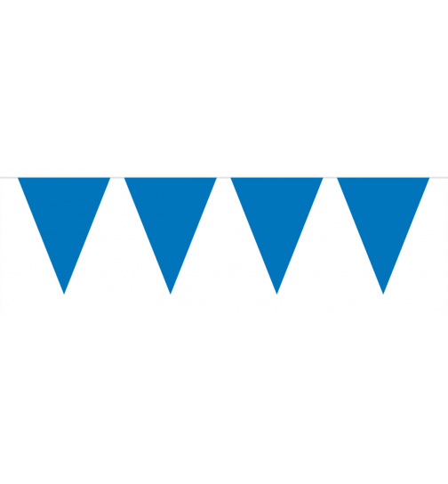 Mini-Wimpelkette Blau - 3 Meter