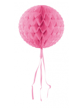 Baby Wabenfächerballon Rund Rosa - 30 cm