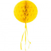 Wabenfächerballon Rund Gelb - 30 cm