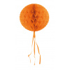 Wabenfächerballon Rund Orange - 30 cm