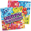 Servietten Geburtstag Bunt 25x25 cm - 16 Stück