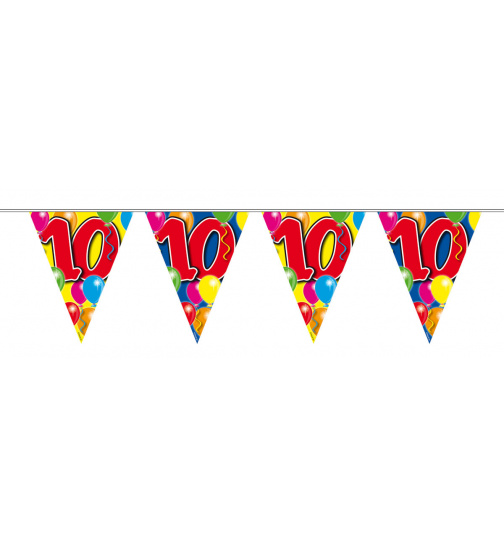 10. Geburtstag Girlande mit Ballons - 10 Meter