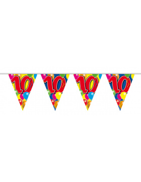 10. Geburtstag Girlande mit Ballons - 10 Meter