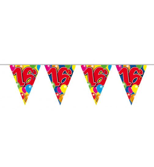 16. Geburtstag Girlande mit Ballons - 10 Meter