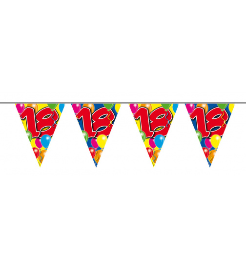 18. Geburtstag Girlande mit Ballons - 10 Meter