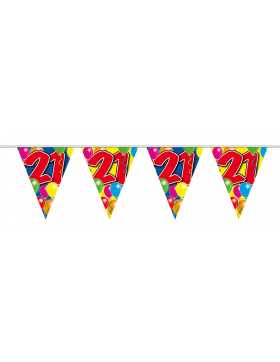 21. Geburtstag Girlande mit Ballons - 10 Meter