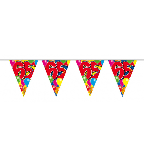 65. Geburtstag Girlande mit Ballons - 10 Meter