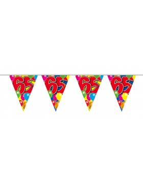 65. Geburtstag Girlande mit Ballons - 10 Meter