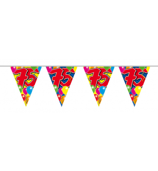 75. Geburtstag Girlande mit Ballons - 10 Meter