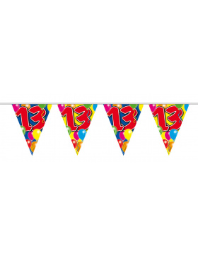 13. Geburtstag Girlande mit Ballons - 10 Meter