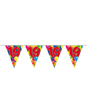 19. Geburtstag Girlande mit Ballons - 10 Meter