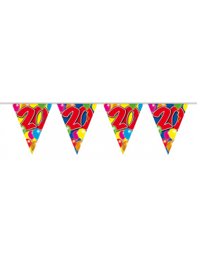 20. Geburtstag Girlande mit Ballons - 10 Meter