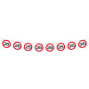 25. Geburtstag Girlande Verkehrsschild  - 12 Meter