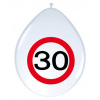 30. Geburtstag Ballons Verkehrsschild - 8 Stück
