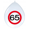 65. Geburtstag Ballons Verkehrsschild - 8 Stück