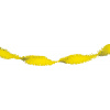 Girlande aus Krepppapier Gelb - 24 Meter