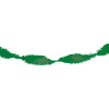 Girlande aus Krepppapier Grün - 24 Meter