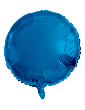 5x Folienballon Blau 45 cm Rund – Shiny Blue Heliumballons Party Deko Folie