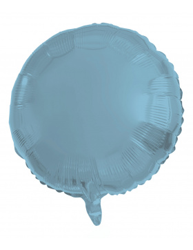 Folienballon Rund Pastell Blau 45cm, Matt 18inch Heliumballon Party Deko 5 Stück