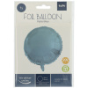 Folienballon Rund Pastell Blau 45cm, Matt 18inch Heliumballon Party Deko 5 Stück