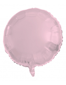 5x Folienballon Rund Pastell Rosa 45cm Matt 18 inch Heliumballons Party Deko Set